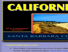 Tablet Screenshot of californiadream.com